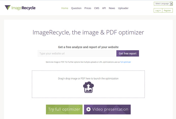 Image Recycle — сжимайте картинки и PDF-файлы для быстрой загрузки вашего сайта