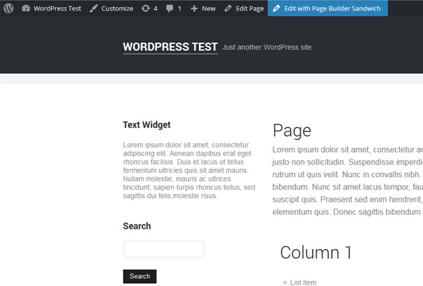 PB Sandwich — бесплатный WordPress плагин для создания страниц через Front-end