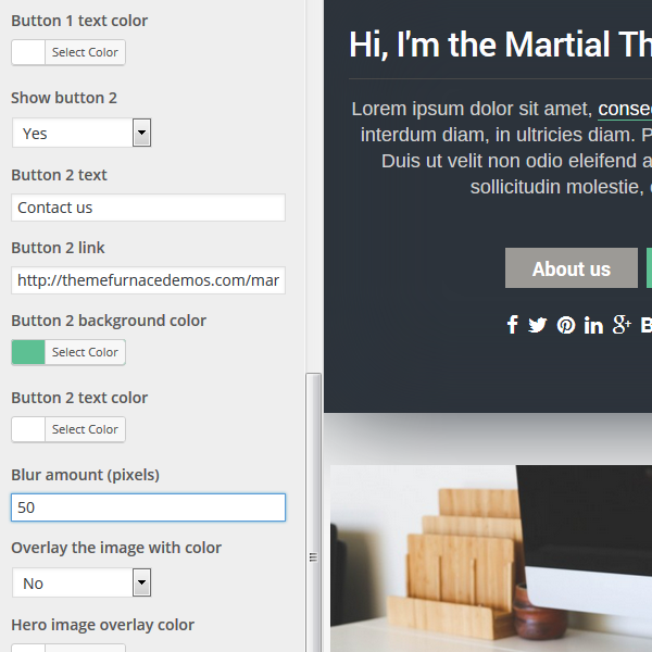Martial — новая бесплатная тема WordPress для блога с поддержкой WooCommerce