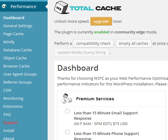 W3 Total Cache – налаштування плагіна кешування для WordPress: Частина 2