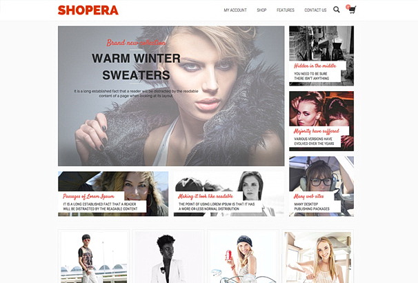 Бесплатная тема Shopera для магазина на WooCommerce