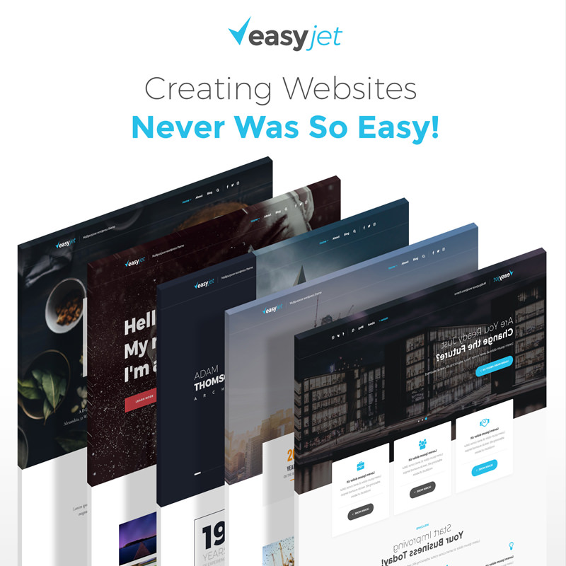 EasyJet - багатоцільовий WordPress шаблон