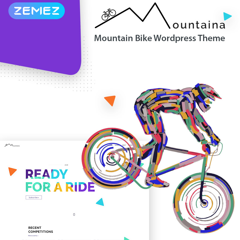 WordPress шаблон Montaina - Mountain Bikes