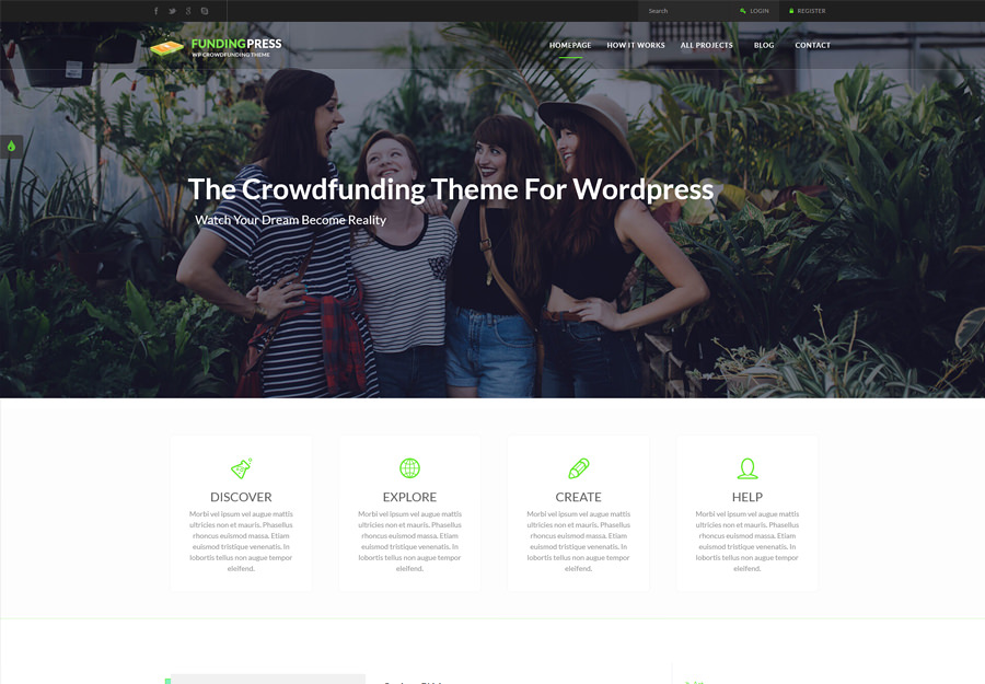 Fundingpress - The Crowdfunding WordPress Theme