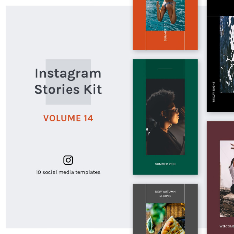 Шаблон для соцсетей Instagram Stories Kit (Vol.14)