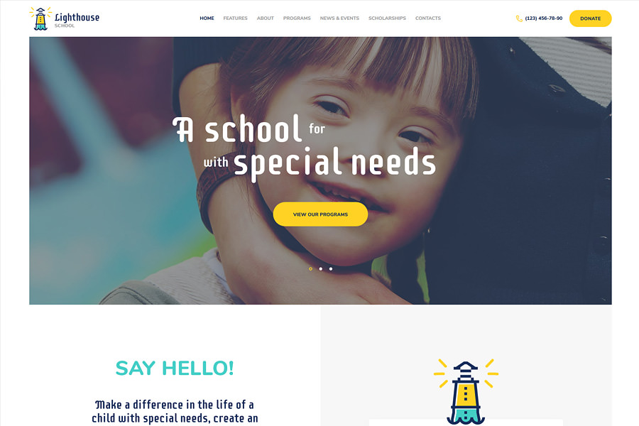 Lighthouse | School for Kids with Special Needs WordPress Theme
