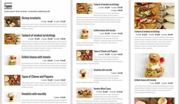 restoranlar uchun bepul WordPress plaginlari