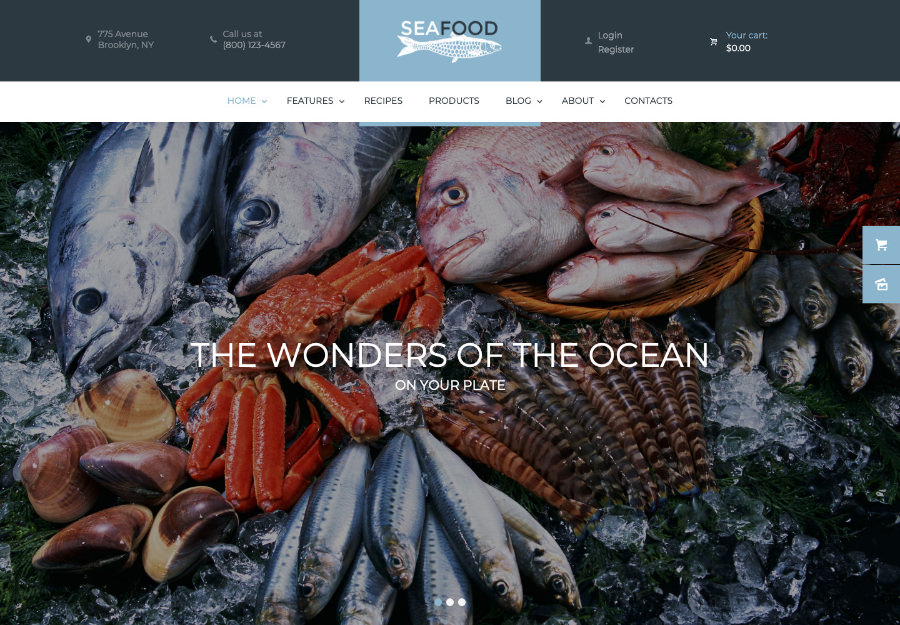 Seafood Company & Fish Restaurant WordPress Theme