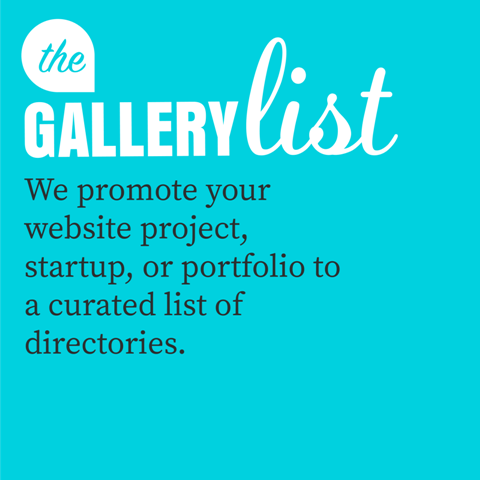 The Gallery List – продвигай свой проект
