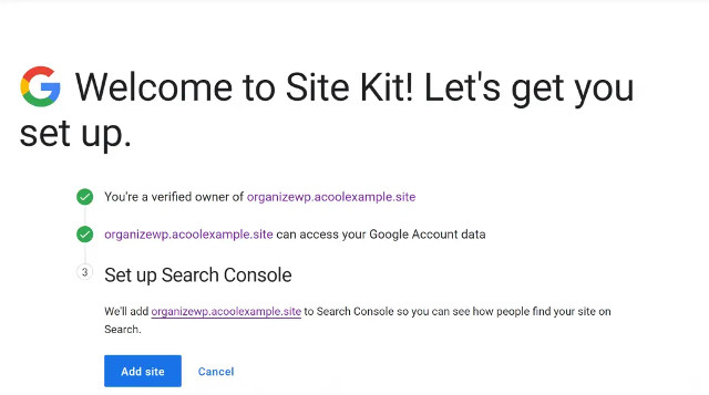 Google также может автоматически добавить ваш сайт WordPress в консоль поиска Google