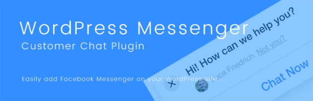 Плагин WordPress Messenger Customer Chat<