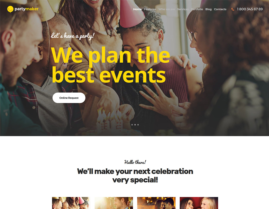 PartyMaker | Планувальник подій і тема WordPress для весільного агентства