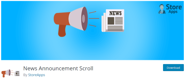 Плагін News Announcement Scroll
