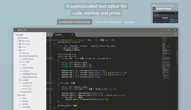 Редактор Sublime Text