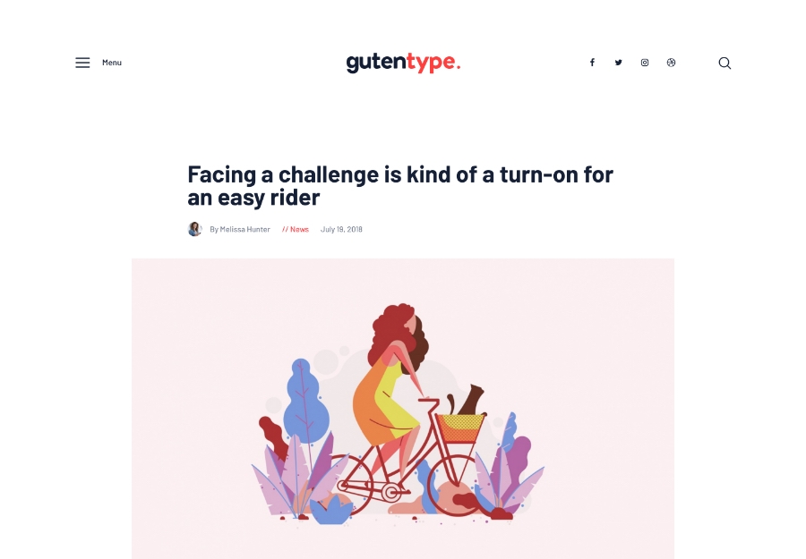 Gutentype | 100% Gutenberg WordPress Theme for Modern Blog + RTL