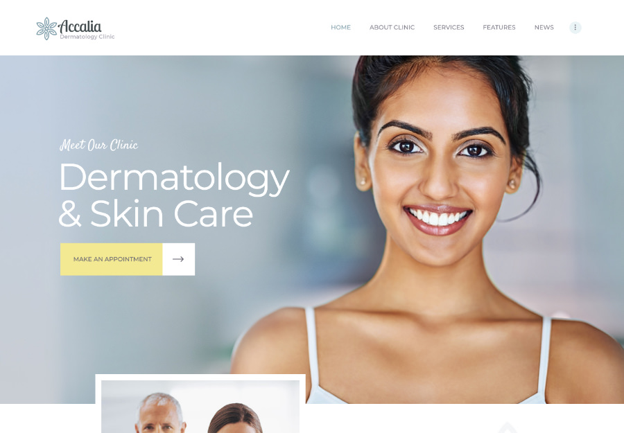 Accalia | Dermatology Clinic & Cosmetology Center Medical WordPress Theme