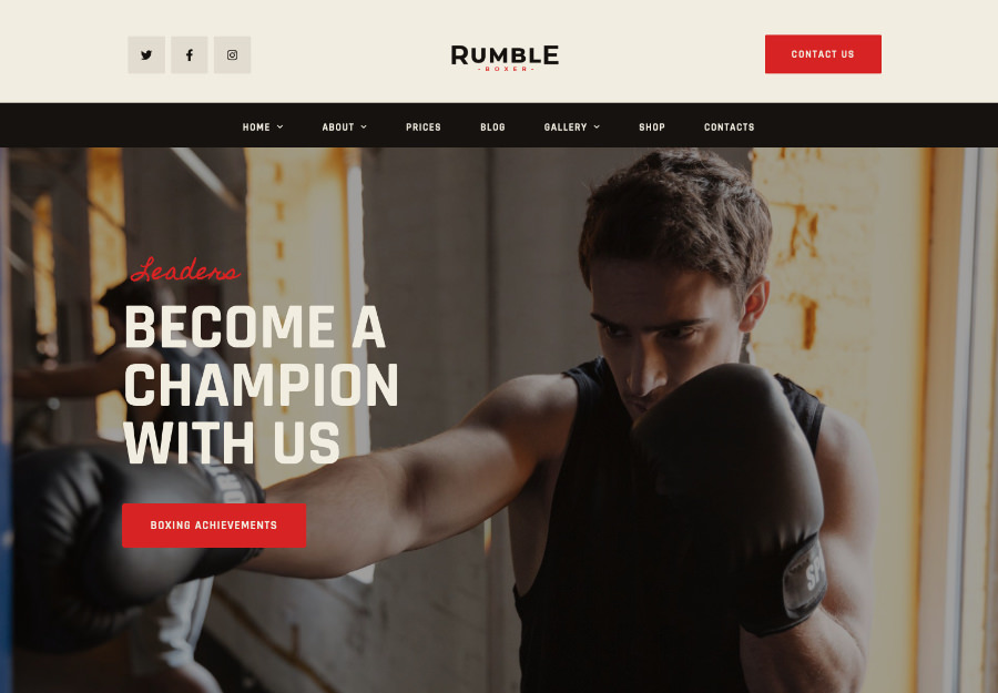 Rumble - Boxing, MMA & Fighting Elementor Andoza to'plami
