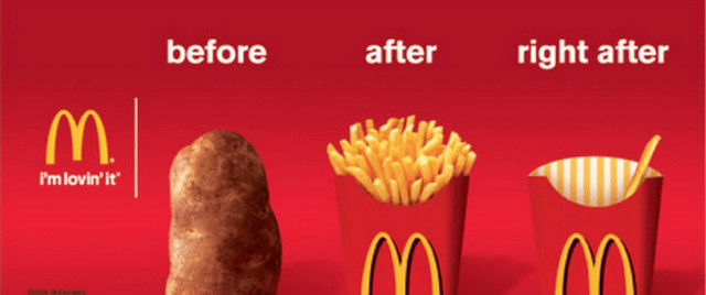 это объявление McDonald's