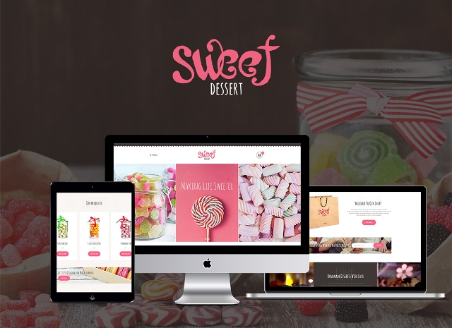 Магазин солодощів та кафе WordPress шаблон