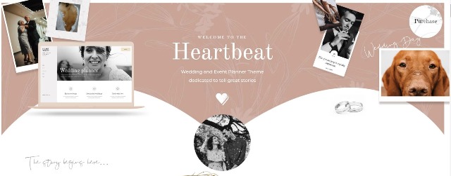 Heartbeat – стильна весільна тема WordPress