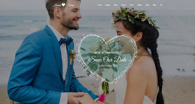 Lavelo – красивая свадебная тема WordPress