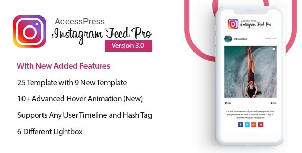 Плагін AccessPress Instagram Feed Pro