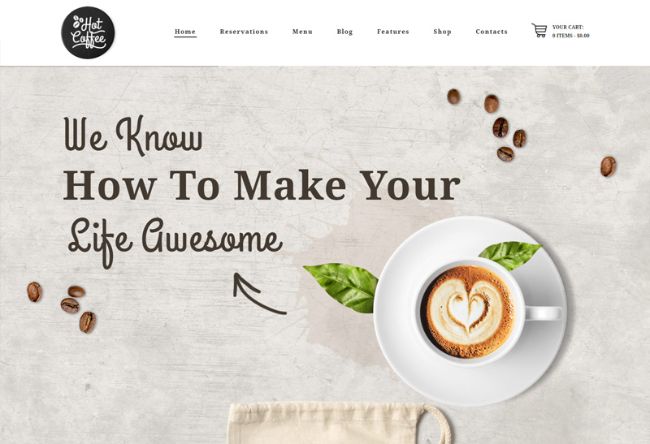 Hot Coffee | Cafe / Restaurant / Bar WordPress Theme