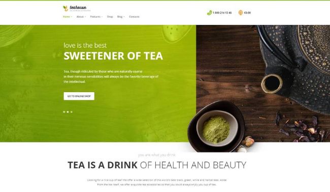 TeaHouse | Tea Store and Coffee Shop WordPress Theme