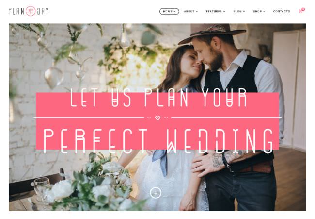 Plan My Day | Wedding / Event Planning Agency WordPress Theme