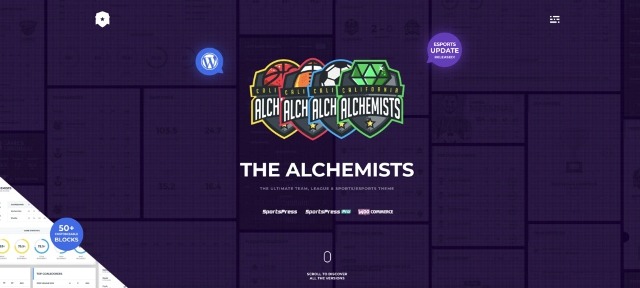 Скрин шаблону Alchemists