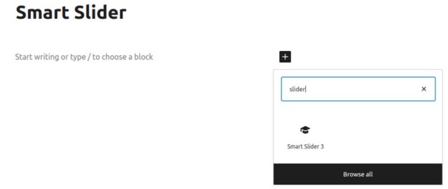 Як створити слайдер у редакторі блоків за допомогою Smart Slider 3