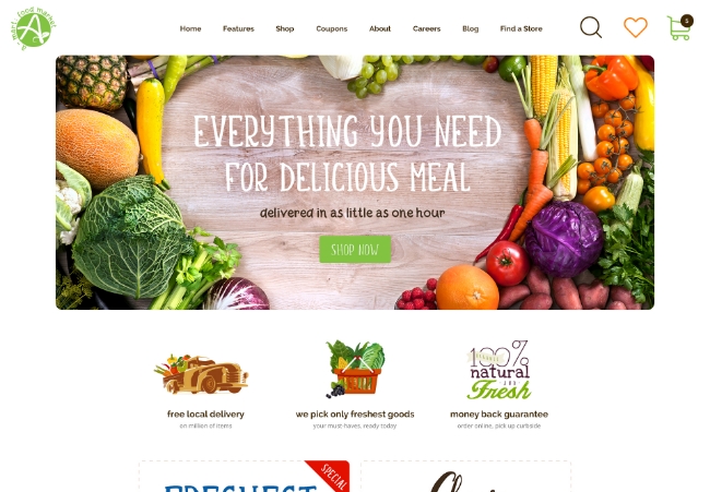 ТОП-20 WordPress шаблонов на тему здоровья и правильного питания