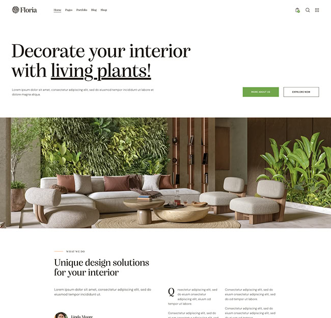floria plant decoration