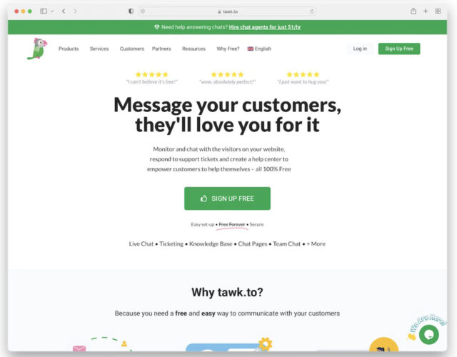 Tawk.to Live Chat