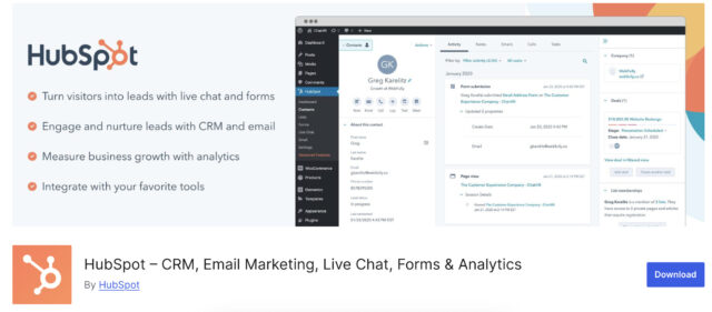 HubSpot Live Chat