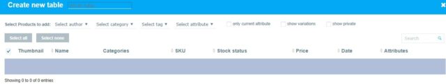 product table plugin 5 wbw