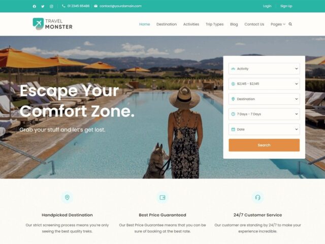 Travel Monster WordPress Theme