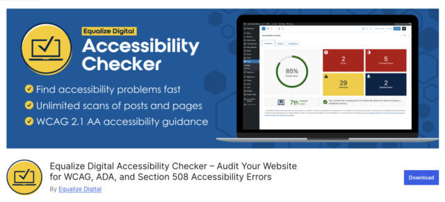 equalize digital accessibility checker plagin wp