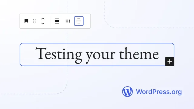Testing Your Blank Theme