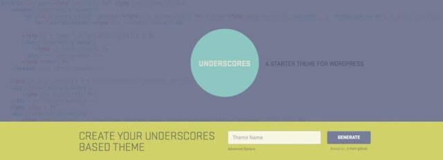 тема underscores