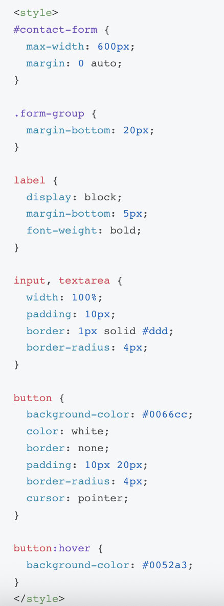 CSS style add