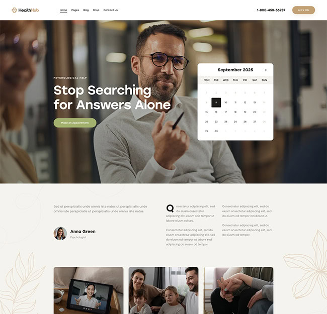 health hub doctor one page