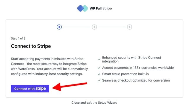 Connecting WP Full Pay to Stripe
