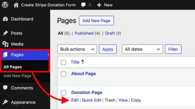 Finding the page you want to add