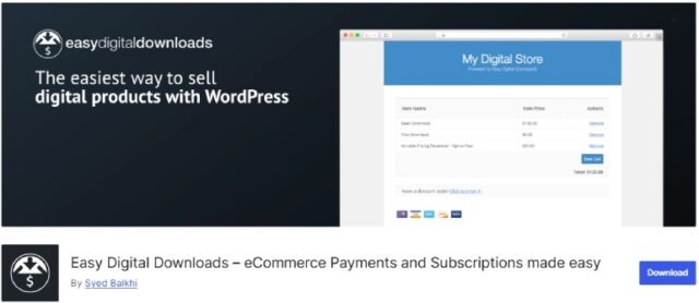 easy digital downloads ecommerce