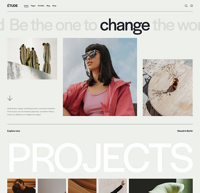 etude portfolio showcase