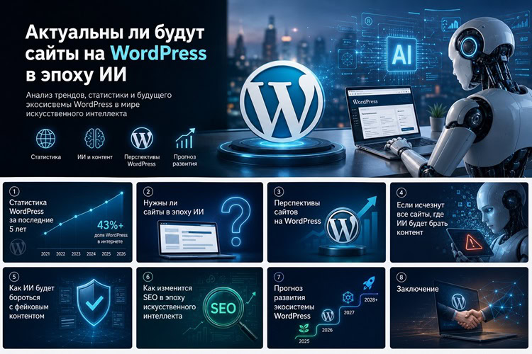 Актуальны ли будут сайты на WordPress в эпоху ИИ