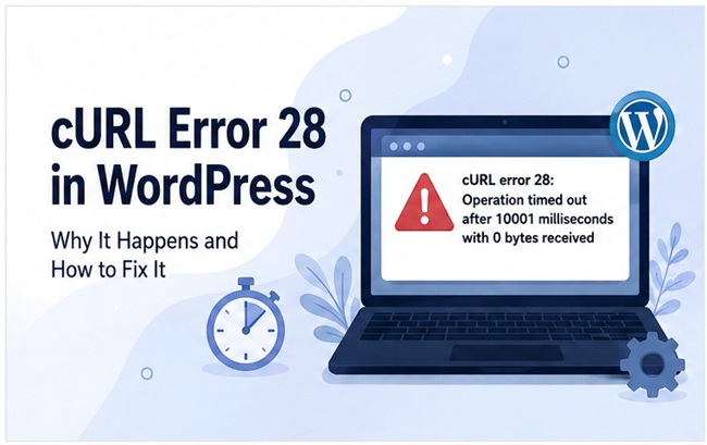 cURL Error 28 в WordPress: почему возникает ошибка