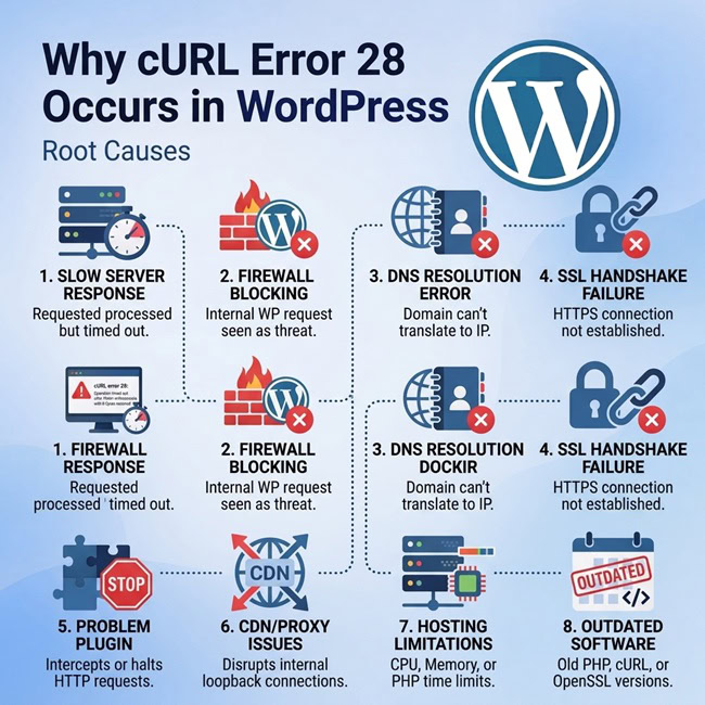 Почему возникает cURL Error 28