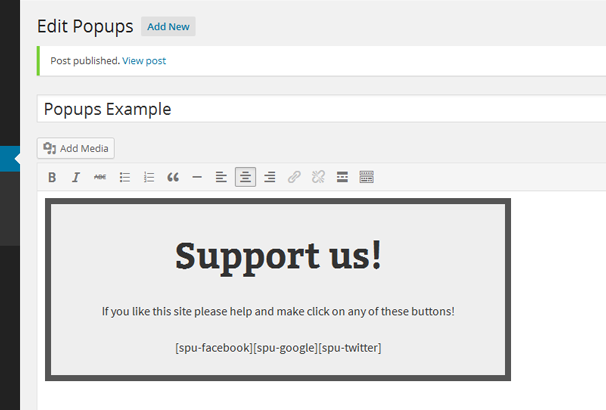 Popups - безкоштовний WordPress плагін для спливаючих вікон